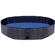 Purlov 23832 Folding pool for dogs 160 × 30 cm, blue-grey - Dog Pool