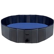 Purlov 23831 Folding pool for dogs 120 × 30 cm, blue-grey - Dog Pool