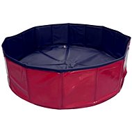 MDS Folding pool for dogs 80 × 20 cm, blue-red - Dog Pool