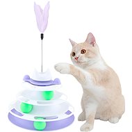 4cats Tower with feather - Cat Toy