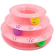 4cats Pink tower with balls - Cat Toy