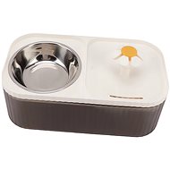 Verk 19451 Double cat bowl with fountain white - Cat Bowl