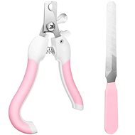 Nuxie 1928 Kleště na drápky s pilníkem růžové - Cat Nail Clippers