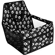 ISO Car seat for dog 40 × 30 × 40 cm black with paws - Shipping Box