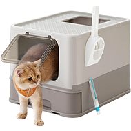 Houseland Cat toilet Adigo grey - Cat Litter Box