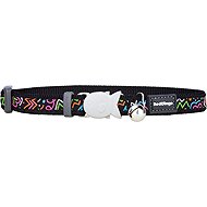 Red Dingo Collar for cats Squiggles Black - Cat Collar