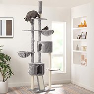 Jofi Ceiling scratcher Platino 60 × 45 × 240-260 cm, light grey - Cat Scratcher