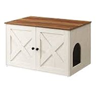 Feandrea Cat toilet Leader white/brown - Cat Litter Box