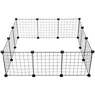 Verk 19520 Pet playpen, modular, foldable, black - Pen for Rodents