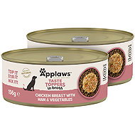Applaws Canned Dog Chicken breast with ham in broth 2 × 156 g - Canned Dog Food