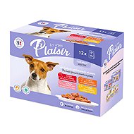 Plaisir Dog kapsičky pro dospělé psy 12 × 100 g - Dog Food Pouch