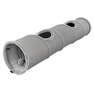 Purlov interactive folding cat tunnel with ball, grey - Play Tunnel