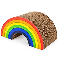 Petsi Rainbow cardboard scratcher, 33×21.5×16cm - Cat Scratcher