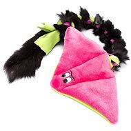 Squeaky Beasties, Great crested shrew with rabbit fur, pink - Dog Toy