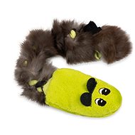 Squeaky critters, Rat with rabbit fur, green - Dog Toy
