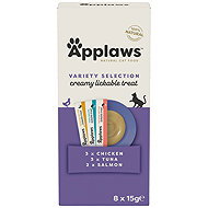 Applaws Puree Cat lickable puree Multipack Variety 8×15g - Cat Food Pouch