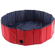 Flamingo Pool Doggy Splash Round Red-Blue - Dog Pool