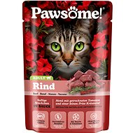 Pawsome! Adult with beef 85 g - Cat Food Pouch