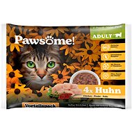 Pawsome! Adult Chicken Multipack 4x85 g - Cat Food Pouch