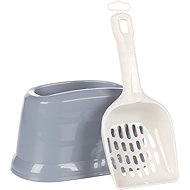 Flamingo Shovel with holder grey - Pooper Scooper