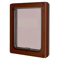 Kerbl Dog Mate 2-way Dog-Clap, 2-way, magnetic, brown - Dog Door