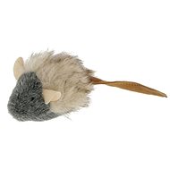 Kerbl Squeaky mouse plush grey, 15 × 5 cm - Cat Toy