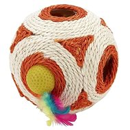 Kerbl Sisal ball with rattle 12 cm - Cat Toy