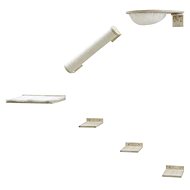Kerbl Rocky, set of wall panels, natural/white, 6 pcs - Cat Scratcher