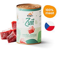 KittyCare Zuii Beef cubes with cartilage 400 g - Canned Food for Cats