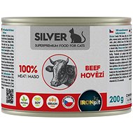 IRONpet Silver Cat Hovězí 100% 200 g - Konzerva pro kočky