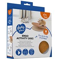 DUVO+ Wooden running disc for hamsters and mice M - 25 × 25 × 7 cm - Toy for Rodents
