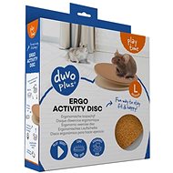 DUVO+ Wooden running disc for hamsters and mice L - 30 × 30 × 8 cm - Toy for Rodents