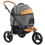 Surtep Luxury Stroller, Brown/Black - Pet Stroller