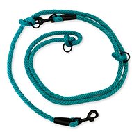 PafDog switchable adjustable leash 14 mm, turquoise - Leash
