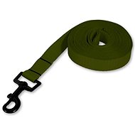 PafDog ultralight tracking leash flat with hand loop 20 mm, khaki green - Leash