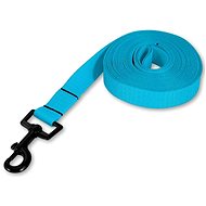 PafDog ultralight tracking leash flat with hand loop 20 mm, 20 m, light blue - Leash