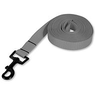 PafDog ultralight tracking leash flat with hand loop 20 mm, grey - Leash