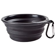 Surtep Silicone collapsible bowl 500 ml, black - Dog Bowl