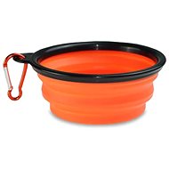 Surtep Silicone collapsible bowl 350 ml, orange - Dog Bowl