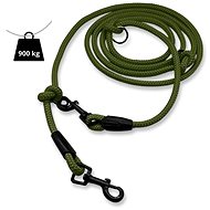 PafDog switchable adjustable leash 8 mm, olive green - Leash