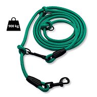 PafDog switchable adjustable leash 8 mm, 5 m, emerald green - Leash