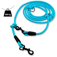 PafDog switchable adjustable leash 8 mm, light blue - Leash