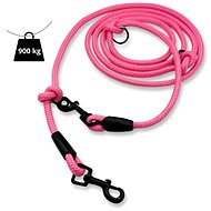 PafDog switchable adjustable leash 10 mm, 2,5 m, pink - Leash