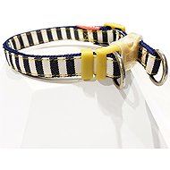 Japan Premium "English Style" with silicone protection and double clasp, yellow - Dog Collar
