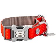 Hugo & Hudson Collar red with polka dots, size S - Dog Collar