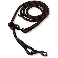 PafDog switchable extra strong adjustable leash 14 mm, 5 m, black-brown - Leash
