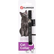 Flamingo Monte Carlo Cat Collar with Bell – Black - Cat Collar