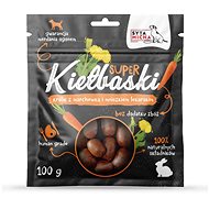 Sata micha - Sausages with rabbit, carrots and dandelion - Dog Treats
