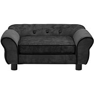 Shumee Plush dog sofa dark grey 72 × 45 × 30 cm - Pet Bed