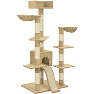 Cat scratching post with sisal posts beige 183 cm XXL - Cat Scratcher